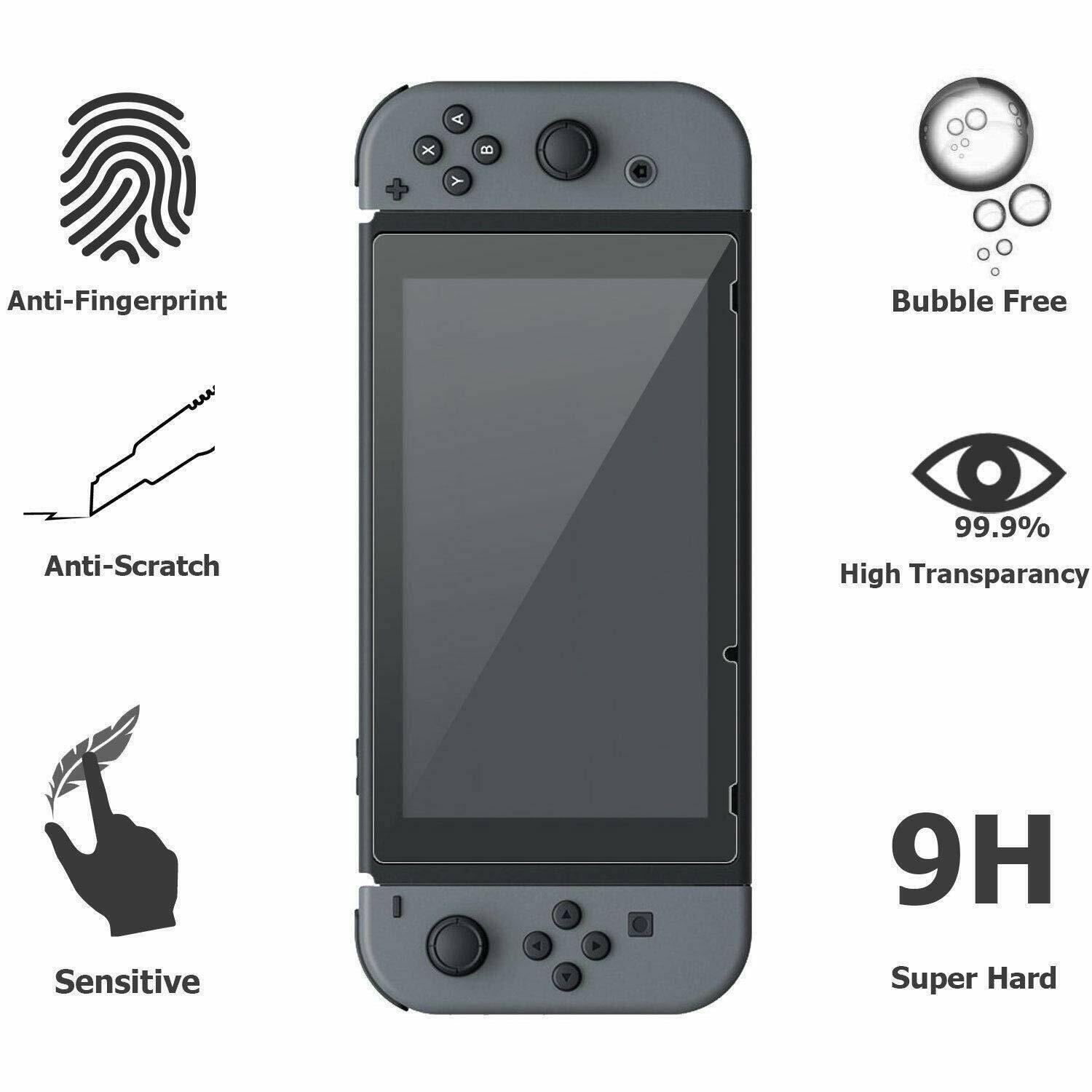 2x Tempered Glass Screen Protector For Nintendo Switch - Office Catch