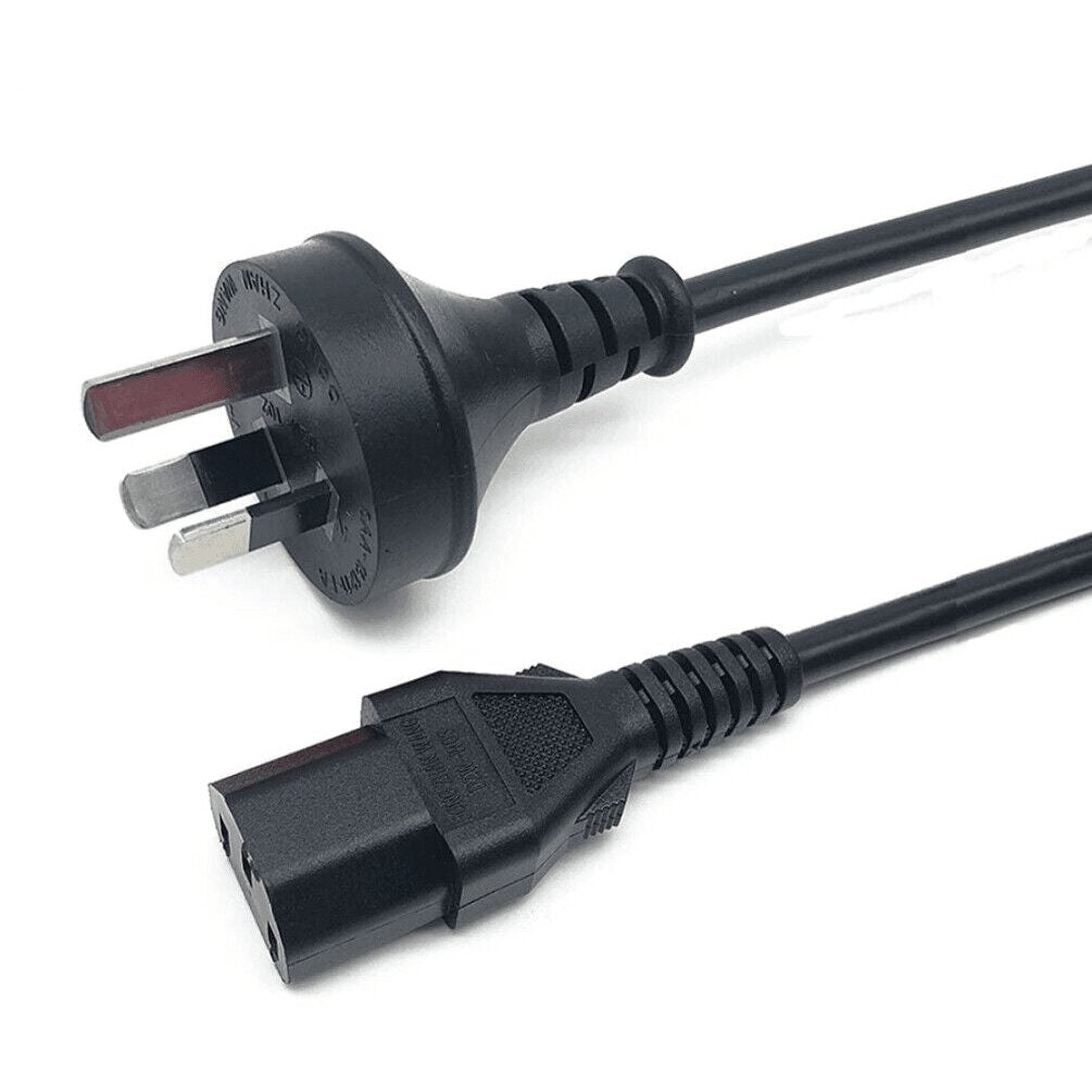 3 Pin Power Cord Lead Cable AU 250V 10A Suitable For PC Computer TV Monitor Printer LCD - Office Catch