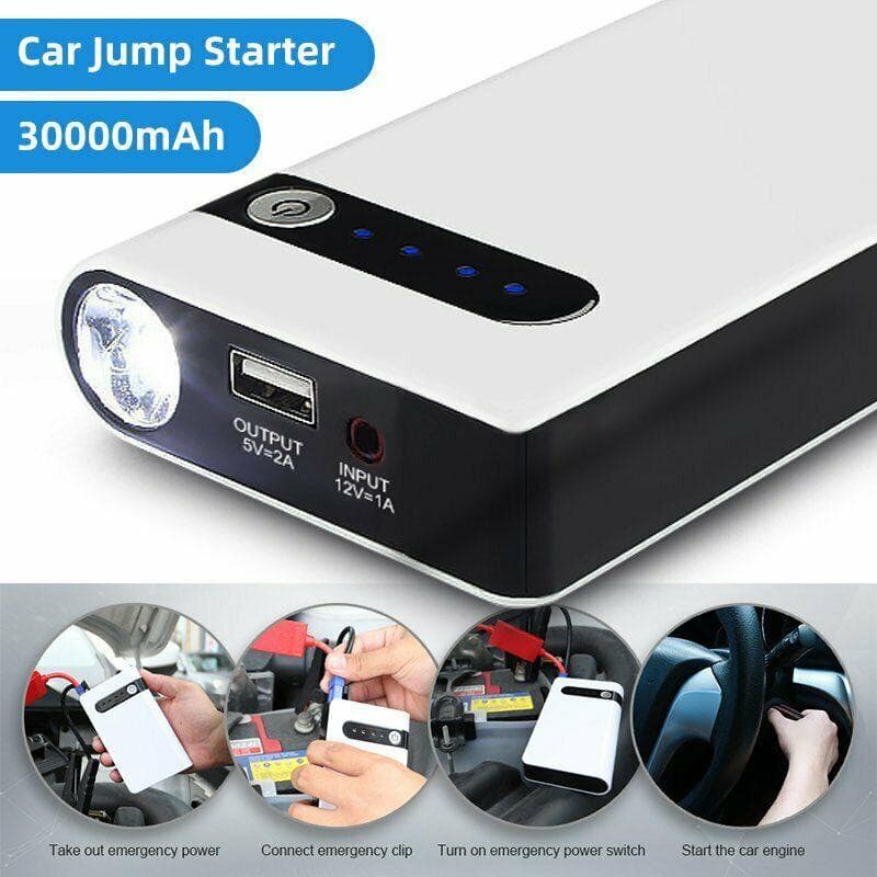 30000mAh Portable Jump Starter Battery Pack - Office Catch