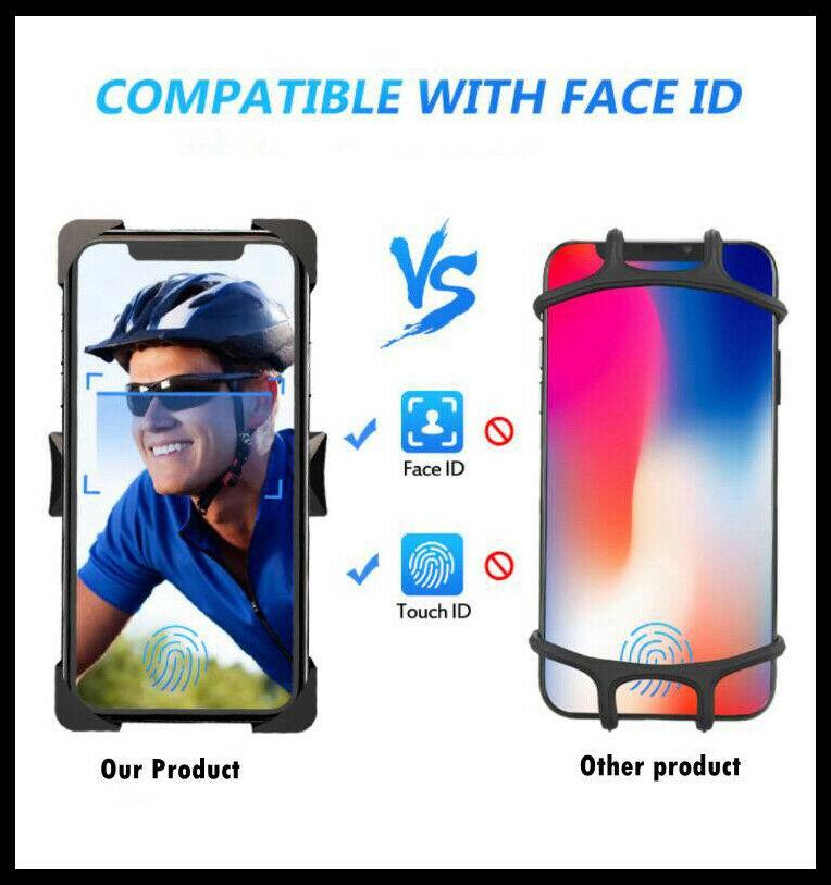 360° Rotation Phone Holde Motorcycle Bike Handlebar GPS Mount Pram Cradle - Office Catch