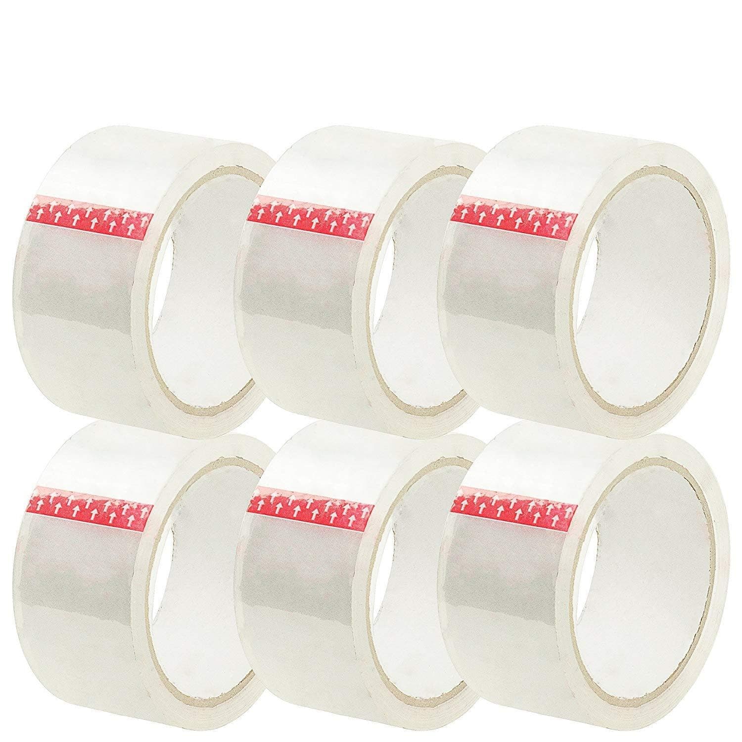 36x Clear Packing Tape Sticky Rolls Adhesive Tapes | 48mm x 75m | Value Pack - Office Catch