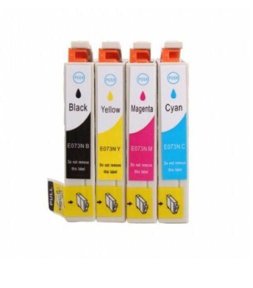 4 Highest Quality Premium Compatible Ink Cartridges T0731N 731 73N ink cartridge for Epson TX110 200 210 300 400 409 410 - Office Catch