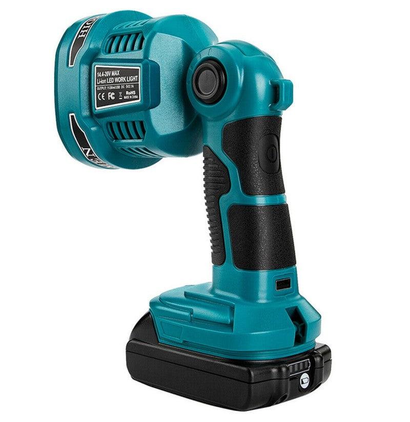 4 LED Work Light DML812 For Makita 18V / 14.4V Lithium Ion battery Pivot LED Flashlight Portable Lamp Torch - Office Catch