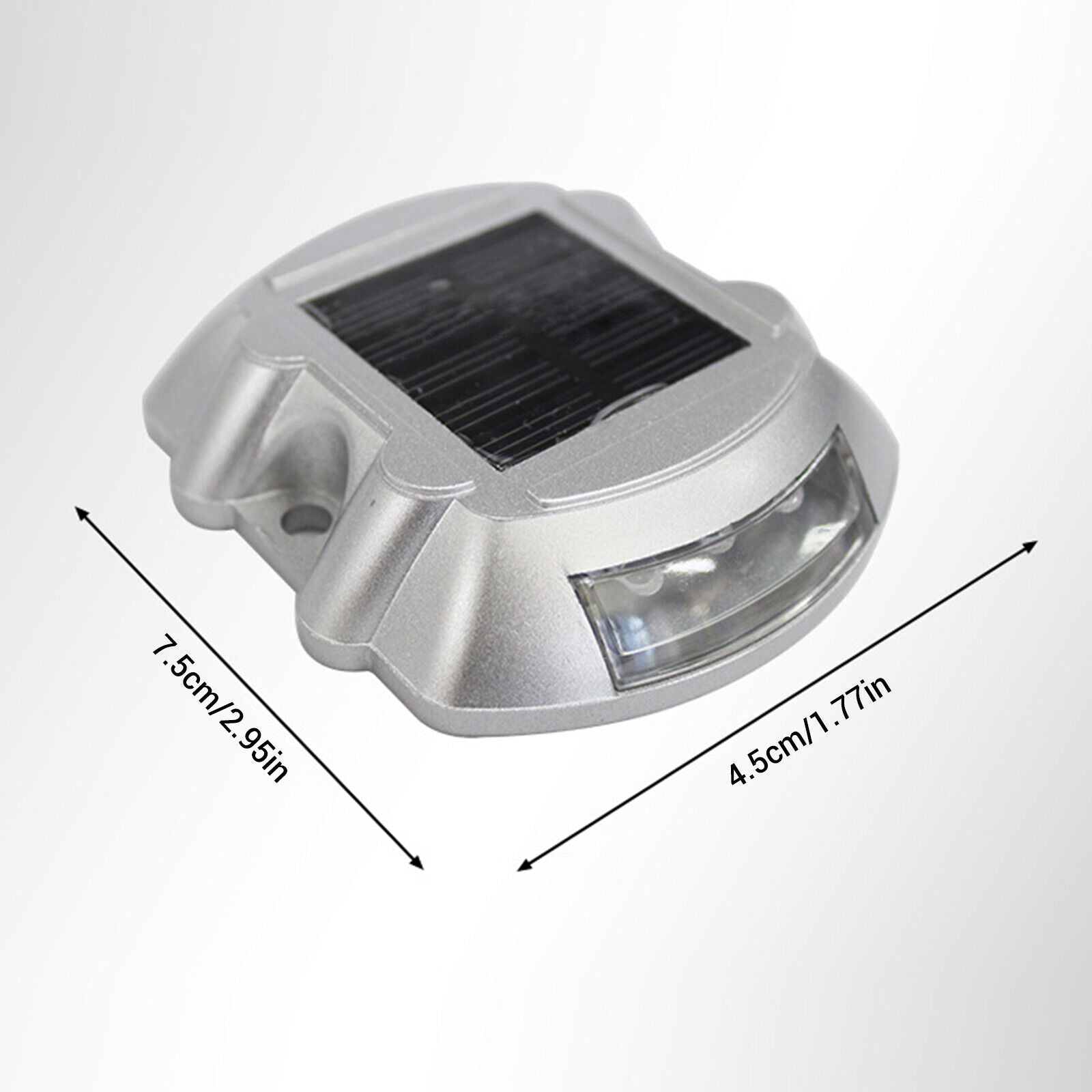 4 Pack Solar Deck Lights Blue Color Waterproof 6 LED Light for Pathway - Office Catch