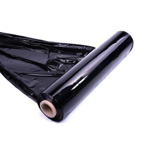 [4 Rolls] Black Hand Stretch Film Pallet Shrink Wrap [500mm x 450m] | 25UM Pallet Shrink Wrap - Office Catch