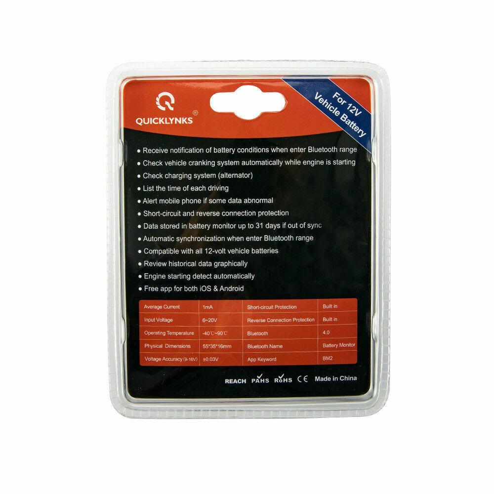 4.0 Voltage Meter Auto Alarm Tester 12V Vehicle Battery Monitor Via Bluetooth - Office Catch