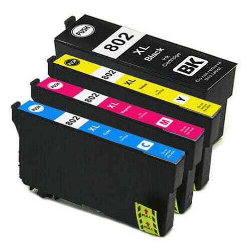 4x 802XL Ink Cartridge For Epson WorkForce Pro WF-4720 WF-4740 WF-4745 - Office Catch