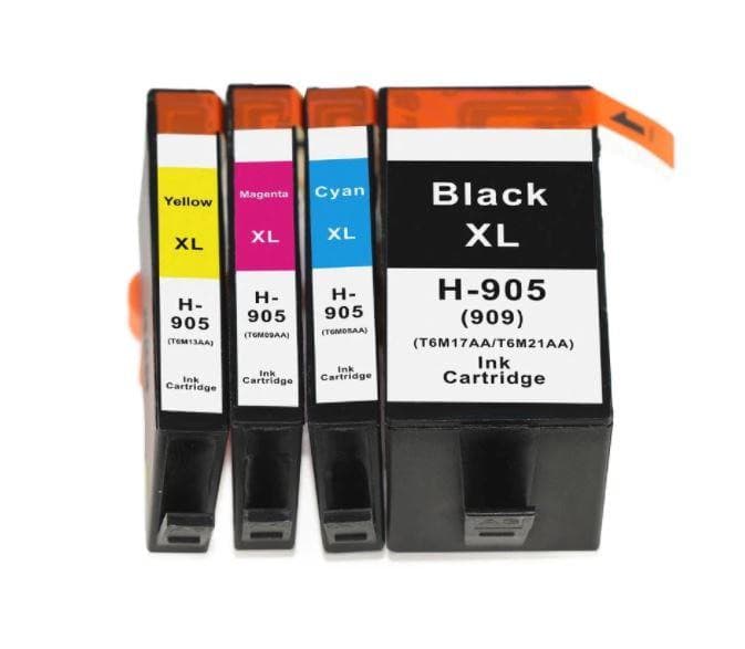 4x Compatible 905XL Ink Cartridge For HP Officejet Pro 6950 6956 6960 6970 New Chip - Office Catch