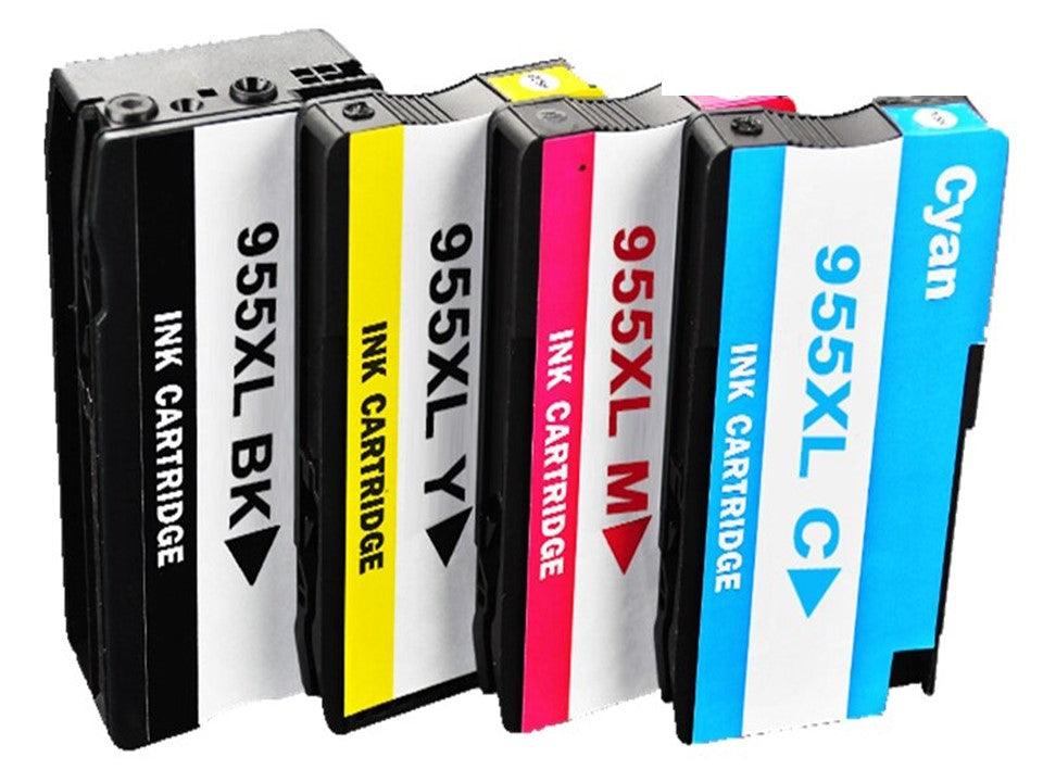 4x Generic 955XL 955 Ink Cartridge for HP 8210 8710 8720 8740 8730 8216 8745 - Office Catch