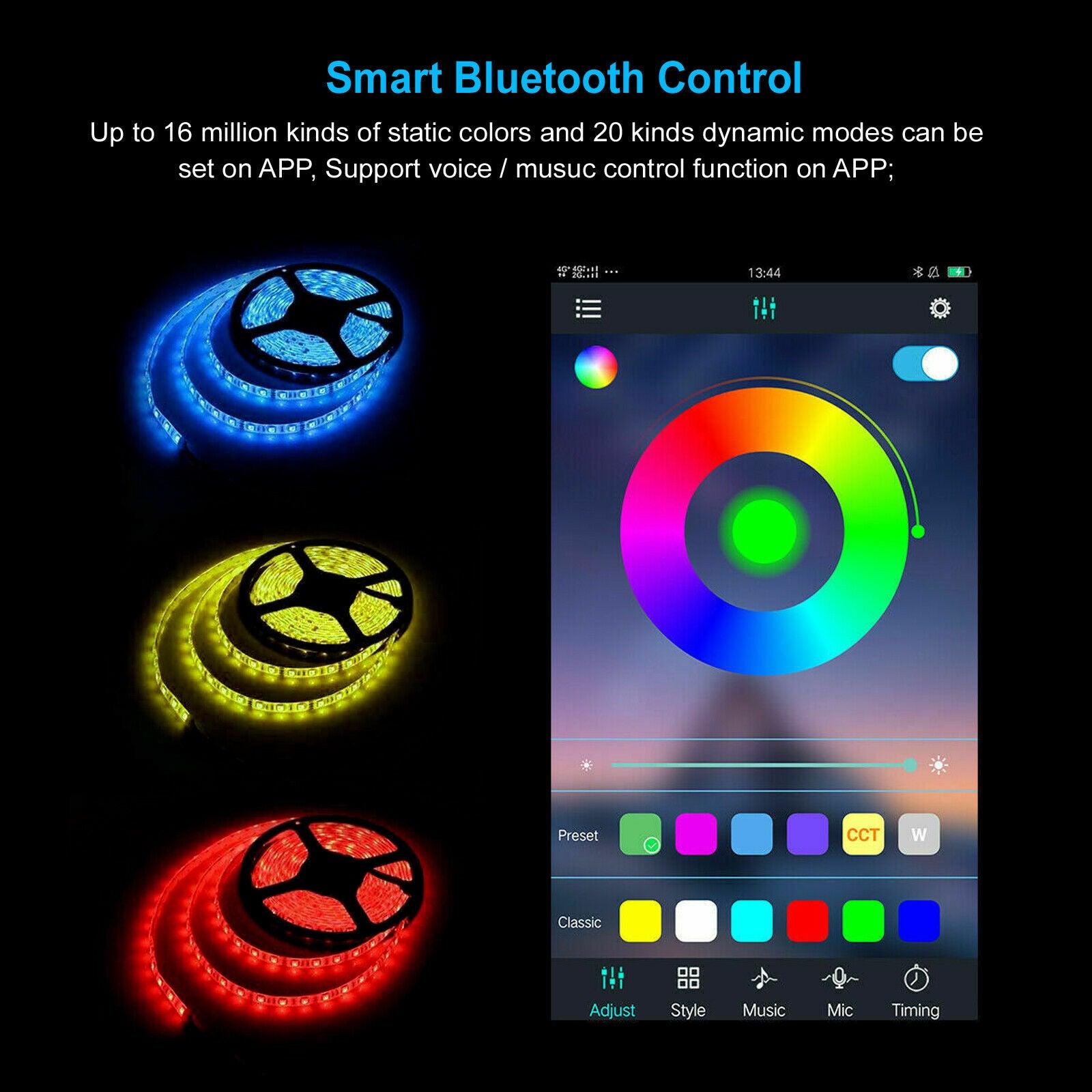 5 Meter LED Strip Light RBG USB 12V IP65 Waterproof 300 LED's - Office Catch