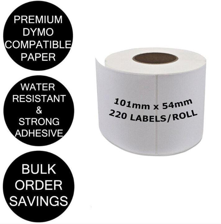 5 x Dymo SD99014 / S0722430 Compatible White Label Roll 54mm x 101mm - Office Catch