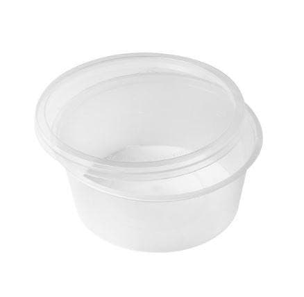 500ml (50pcs) Plastic Sauce Container with Lid - Office Catch