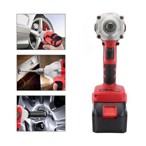 520Nm Cordless Impact Wrench Brushless Rattle Gun 1/2'' Drive + Lithium Battery - Office Catch