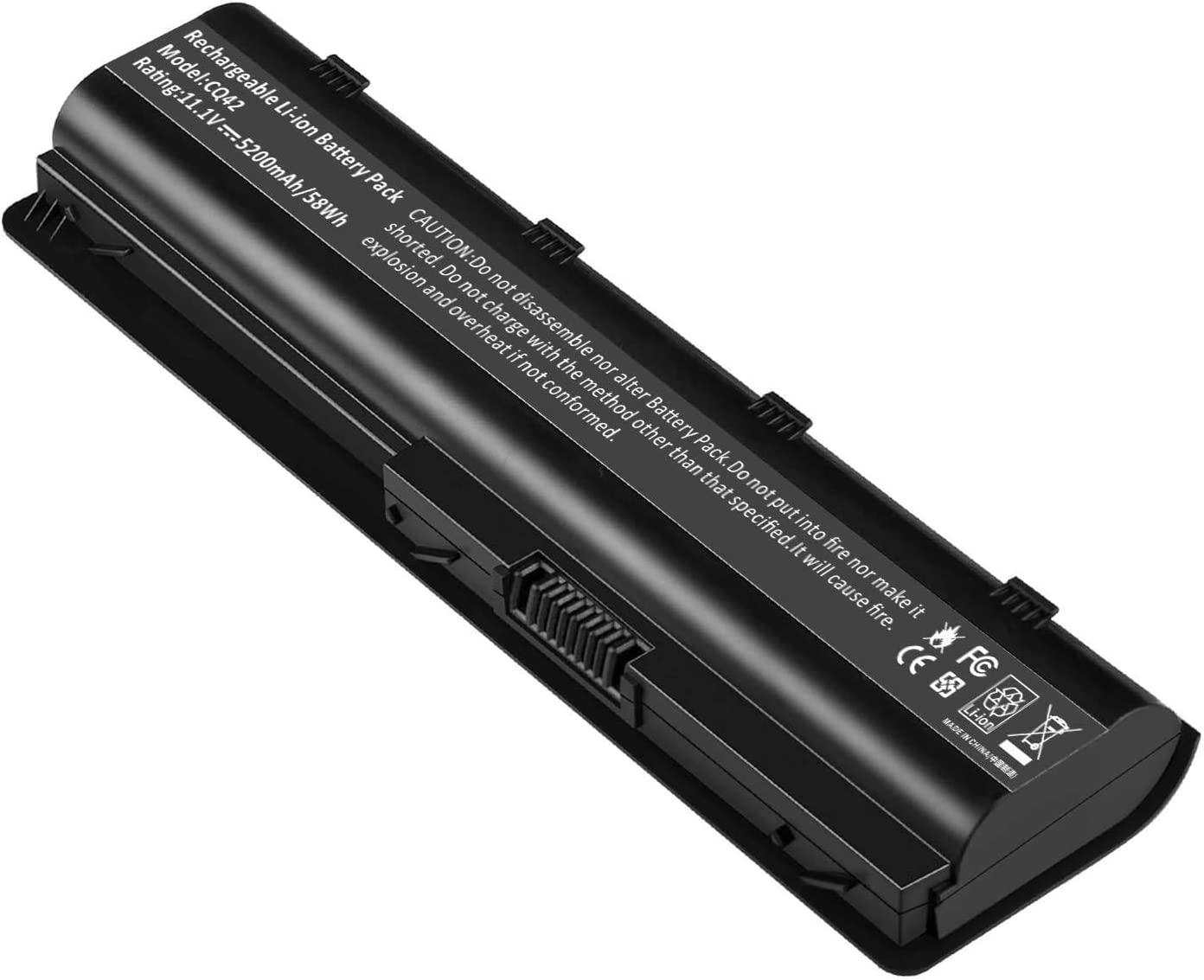 593553-001 5200mAh Notebook Battery for HP Pavilion DM4-1000 DV3-2200 DV5-2000 DV6-3000 DV7-1400 Pavilion G4 G6 G7, Fit for HP COMPAQ Presario CQ32 CQ42 CQ43 CQ56 CQ62 CQ72 - Office Catch