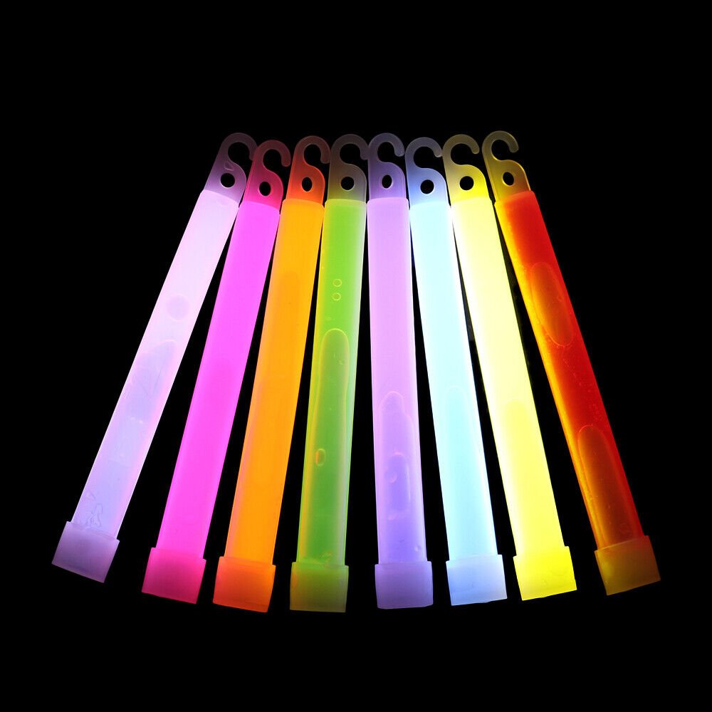 6 pcs Glow Light Sticks Non-toxic 6 Inch Fluorescence Light Outdoor Survival Kit - Office Catch