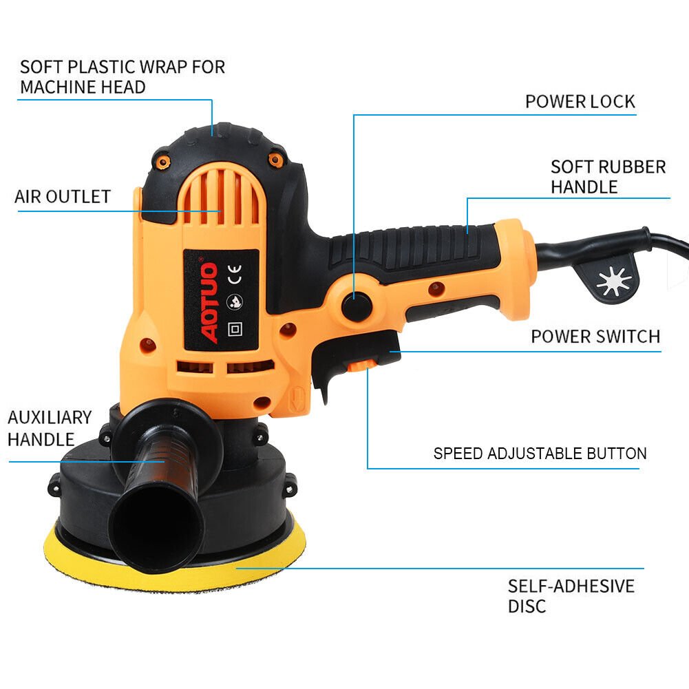 700W Electric Waxer Sander Buffer 125mm - Office Catch