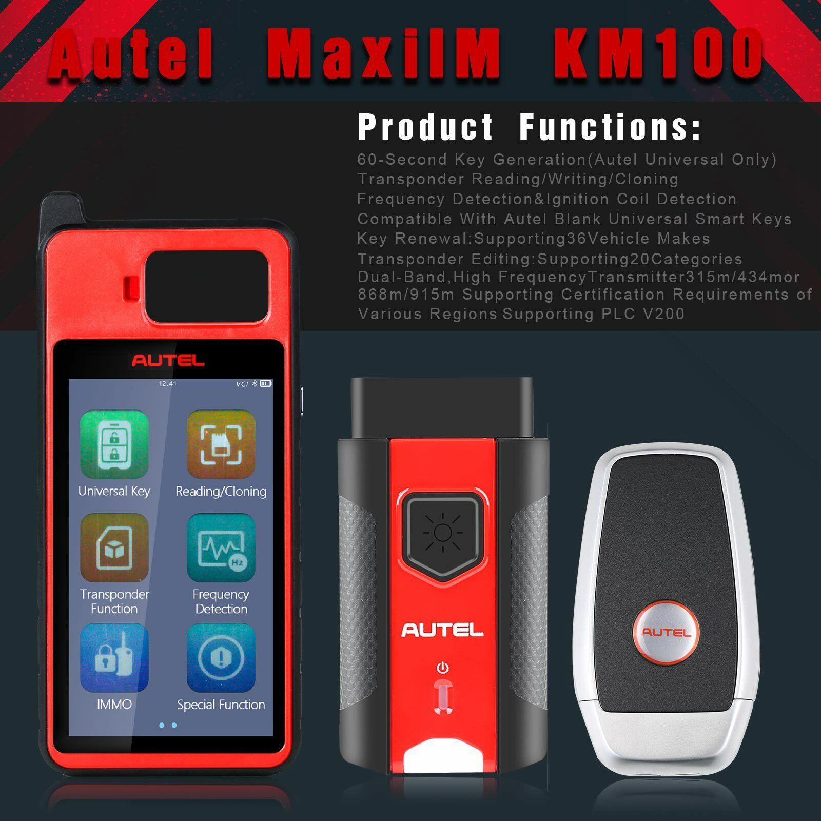 Autel MaxiIM KM100 immobilizer touch screen tablet - Office Catch