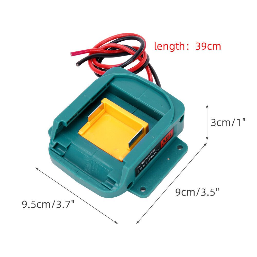 Battery Power Mount Connector Adapter Fit For makita 18V Dock Holder with Wires - Office Catch