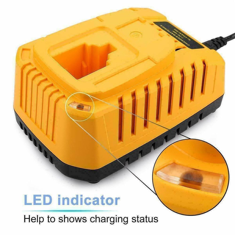 Charger Power Adapter Cable Adaptor For Dewalt 7.2V-18V Nicad & Nimh Battery - Office Catch