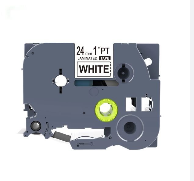 Compatible Tze-251 Laminated 24mm Black on White Label Tape Cassette 8m - Office Catch