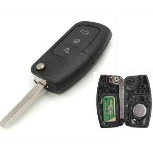 Complete To Suit FORD 3 Button Transponder Remote Flip Car Key Territory BA BF Falcon - Office Catch