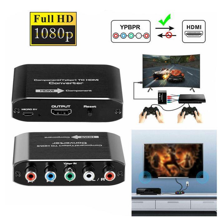Component to HDMI Converter RGB to HDMI Converter Supports 4K Video Audio Converter Adapter for DVD PSP Xbox 360 PS2 Nintendo to Monitor Projector - Office Catch