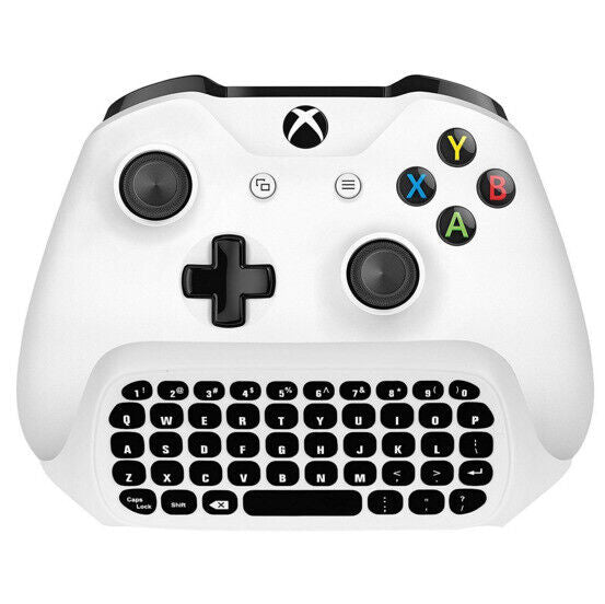 Controller Keyboard for Xbox Series X/S/One/One S,Wireless Chatpad Bluetooth Gaming Keypad with USB Receiver,Built-in Speaker,3.5mm Audio Jack Accessories for Xbox (Controller Not Included),White - Office Catch
