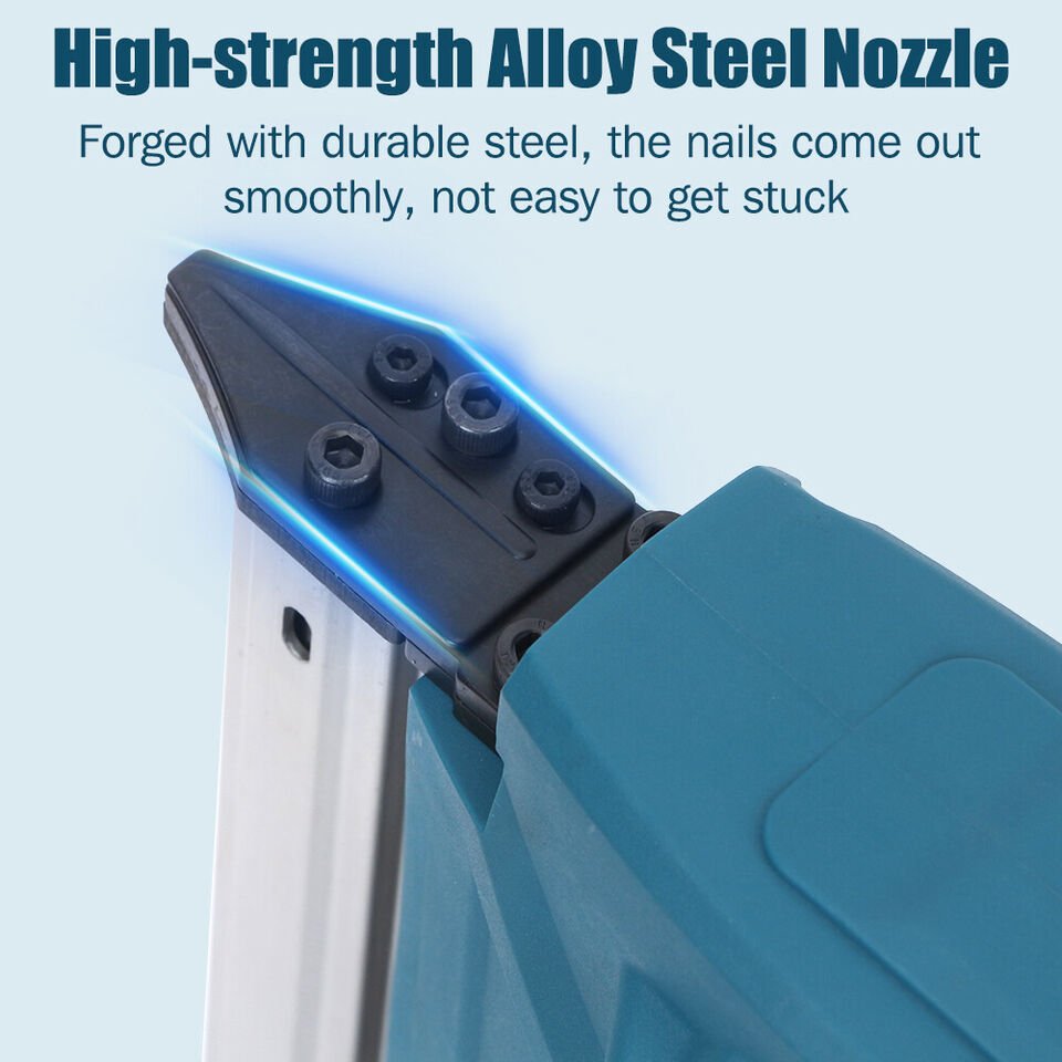 Cordless Brushless Straight Finish Nailer with 0/1/2 Battery Options and 5000 Nails (Electric Nailer Only - (One Makita 6ah Battery Included)… - Office Catch