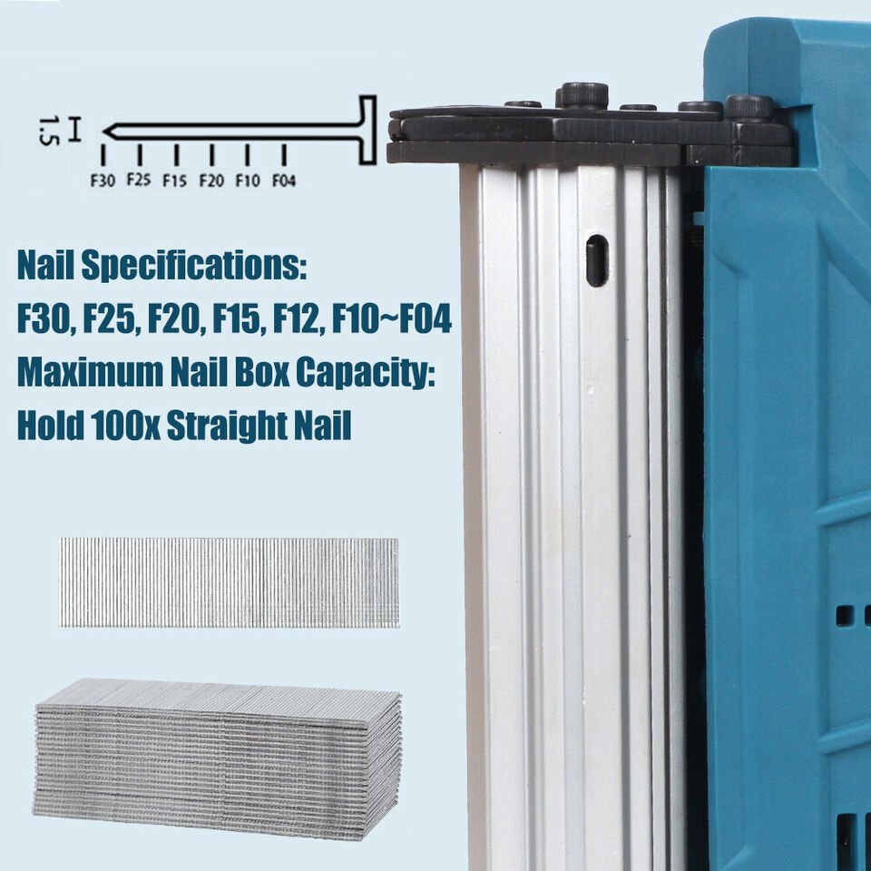 Cordless Brushless Straight Finish Nailer with 0/1/2 Battery Options and 5000 Nails (Electric Nailer Only - (One Makita 6ah Battery Included)… - Office Catch