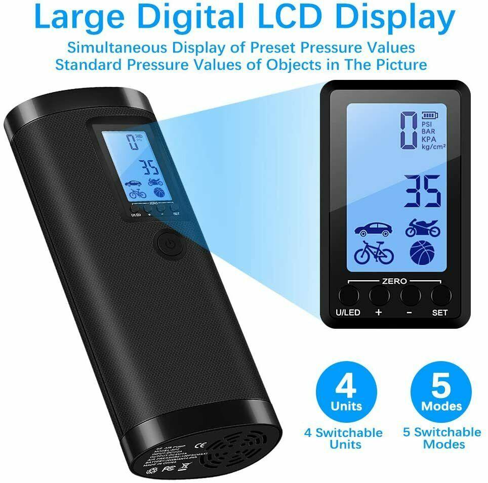 Cordless Electric Smart Air Compressor | Digital Tyre Inflator - Office Catch