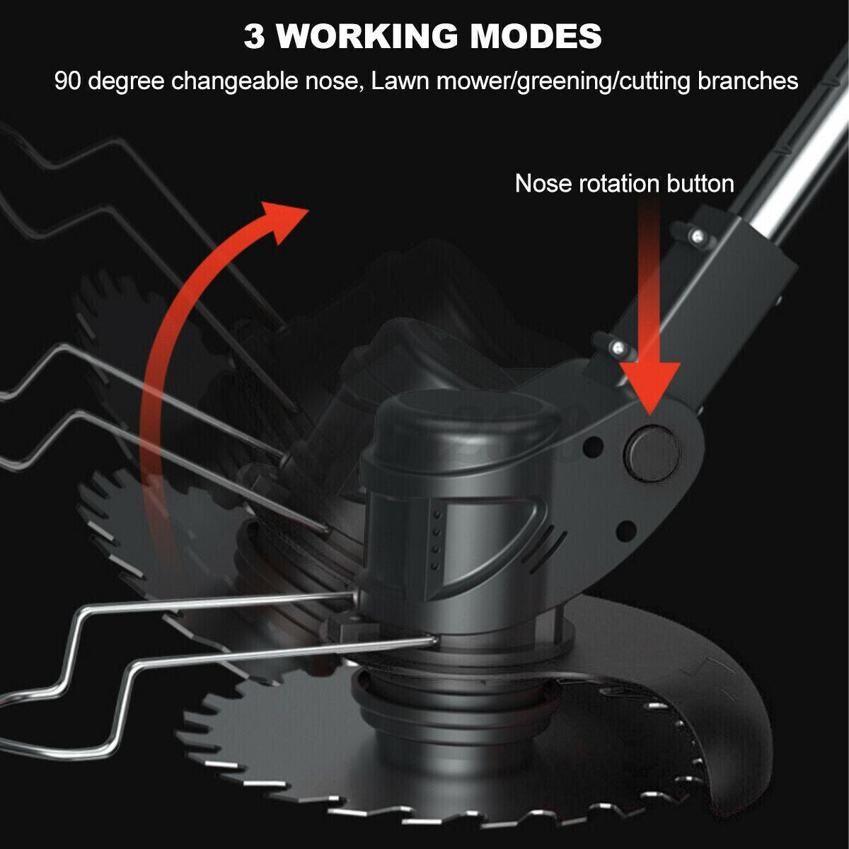 Cordless Grass Lawn Trimmer Edge Brush Cutter Blade Whipper Snipper for Makita - Office Catch