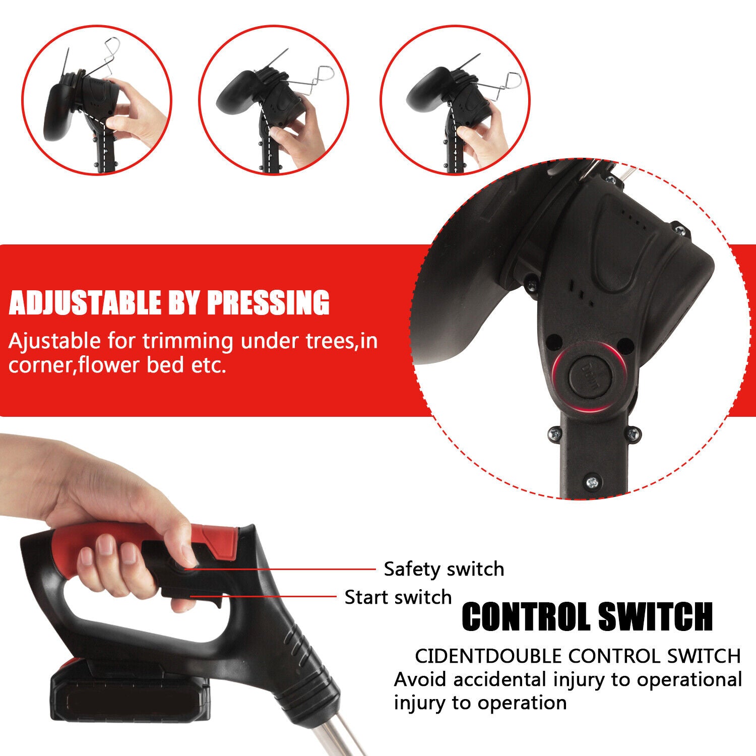 Cordless Grass Lawn Trimmer Edge Brush Cutter Blade Whipper Snipper for Makita - Office Catch