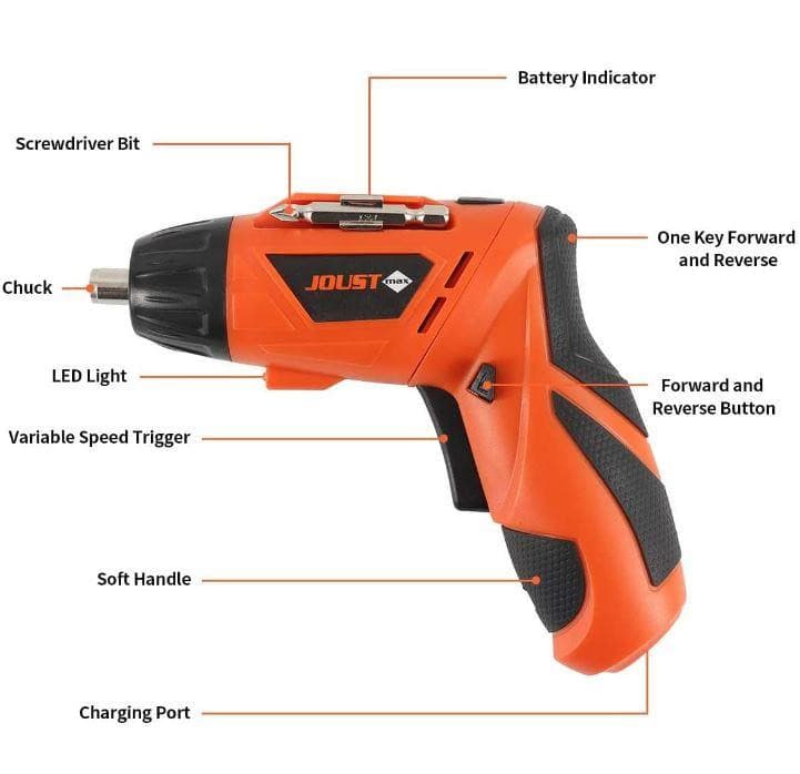 Cordless Screwdriver Electric Magnetic Screw Driver Precision Bit | 45 Pcs Set - Office Catch