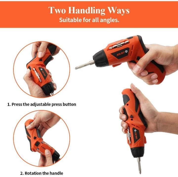 Cordless Screwdriver Electric Magnetic Screw Driver Precision Bit | 45 Pcs Set - Office Catch