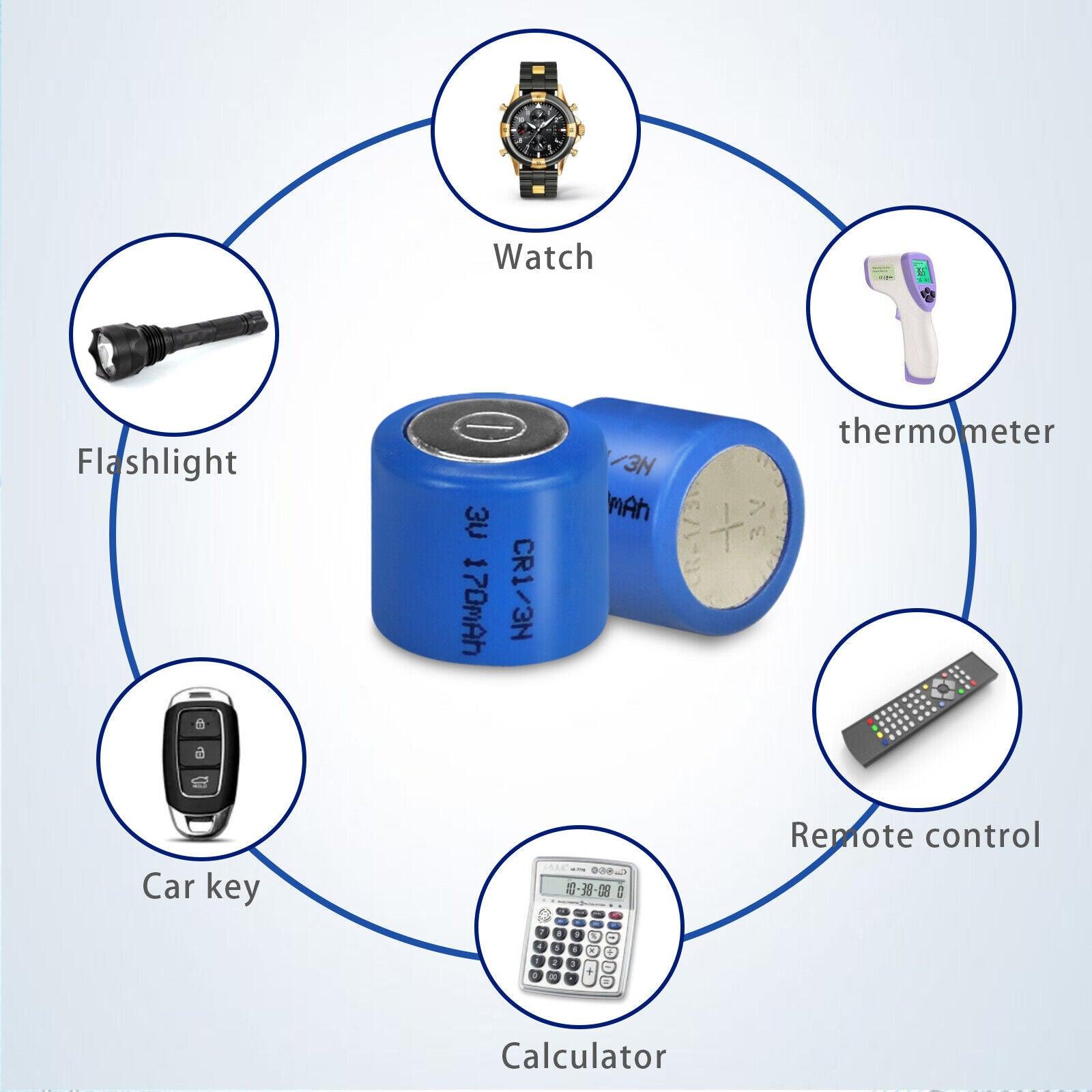 CR1/3N 1/3N 170mAh CR13N 13N KL1/3 3V Lithium Batteries - Office Catch