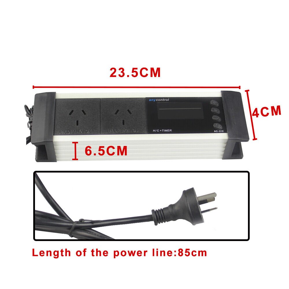 Day/Night Timer Temperature Thermostat Controller For Aquarium - Office Catch