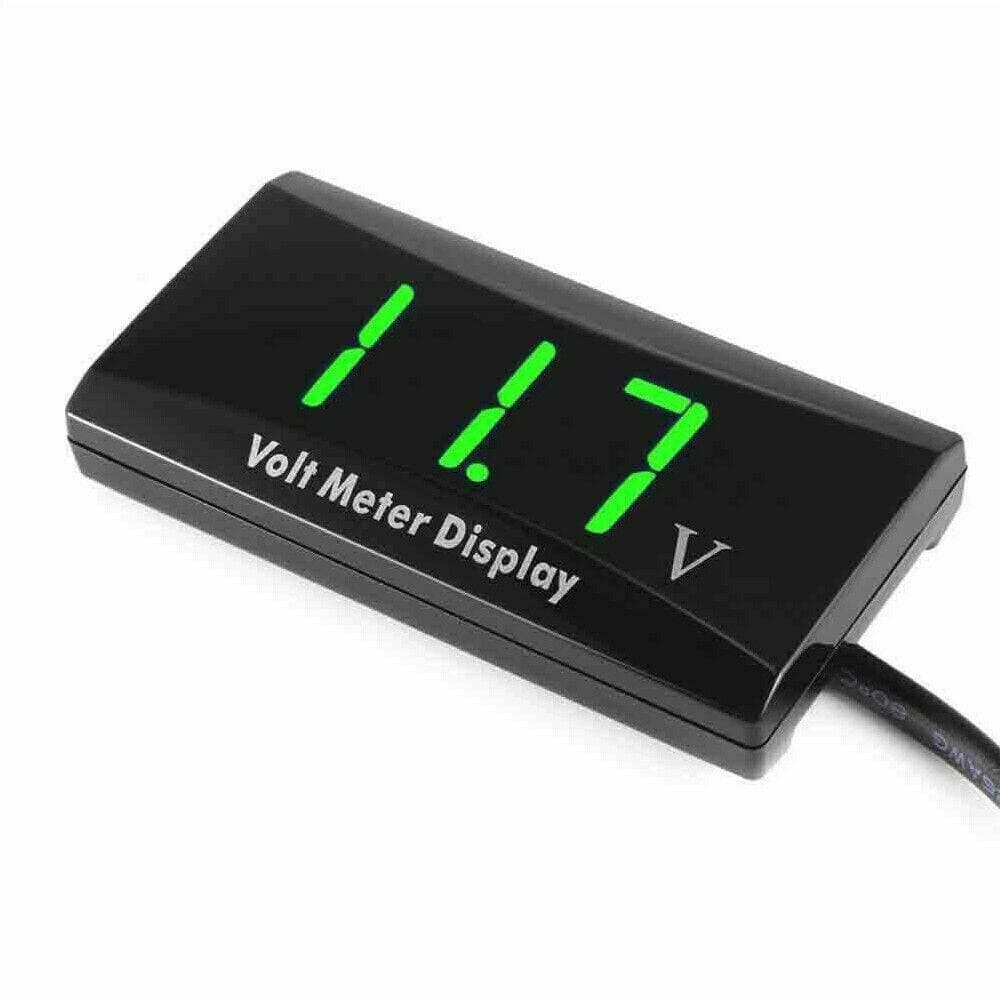 DC 12V Compatible LED Digital Monitor Volt Battery Gauge Voltage Caravan/Car Meter Display - Office Catch