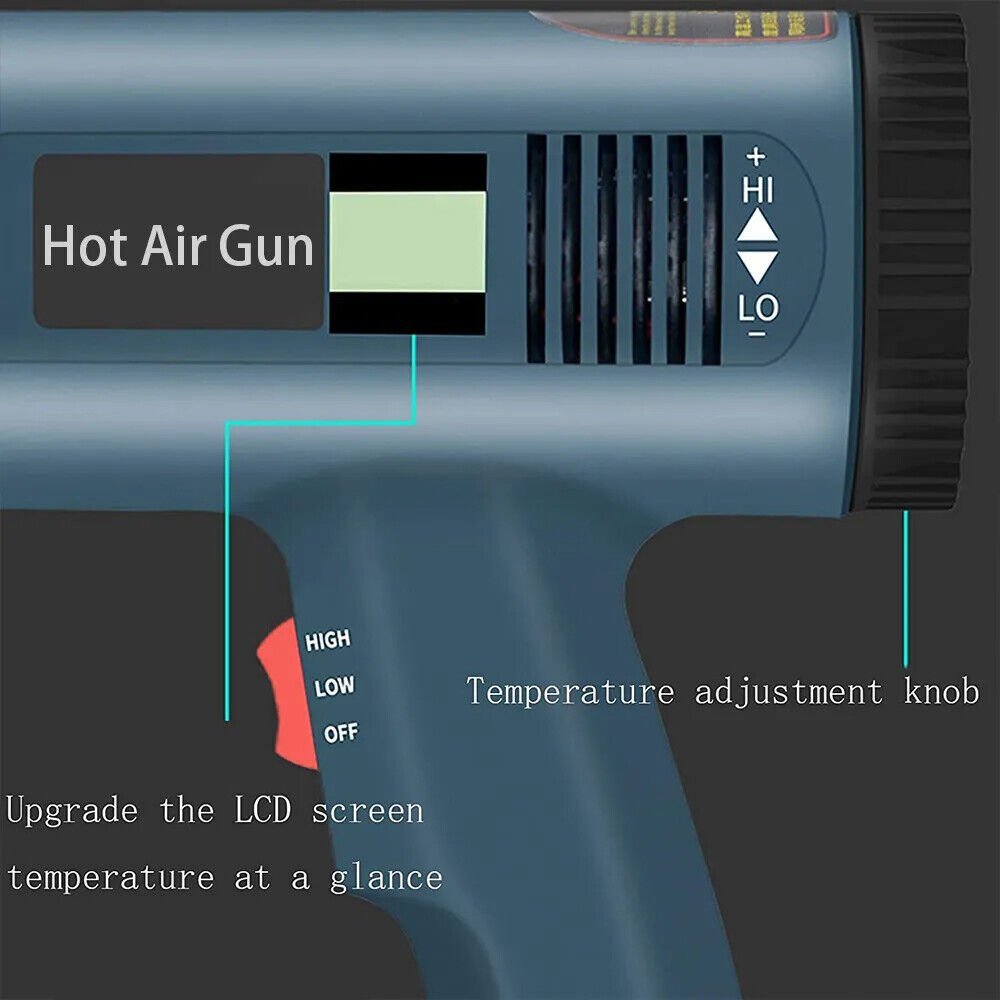 Digital Heat Gun Hot Air Heating Tool - Office Catch
