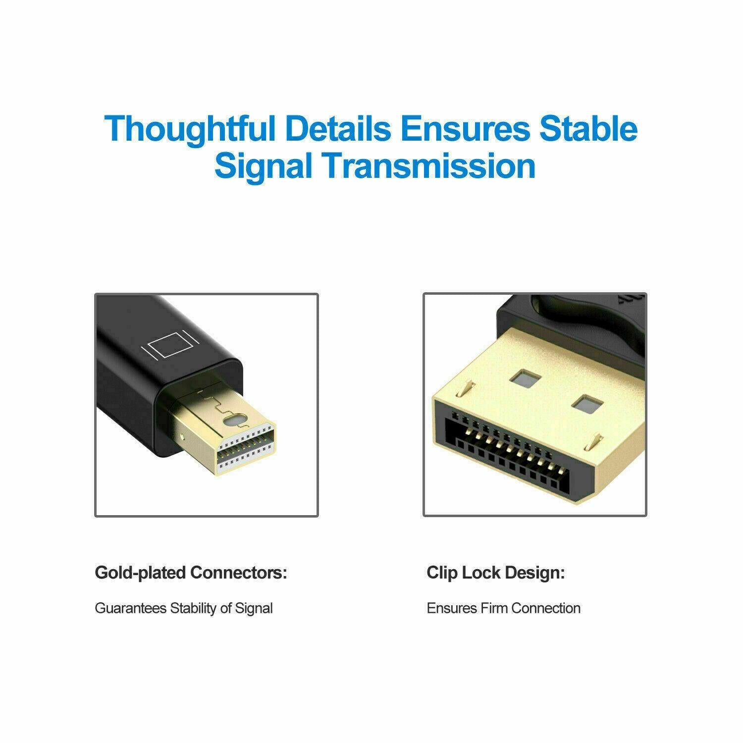 DisplayPort Mini DP to DP 6FT 1.8M Cable Display Port For MacBook Pro Air Mac - Office Catch