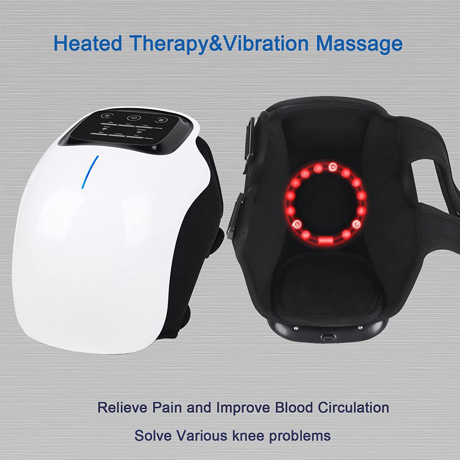 Electric Knee Massager Smart Infrared Heating Therapy Machine Relief Elbow Pain - Office Catch
