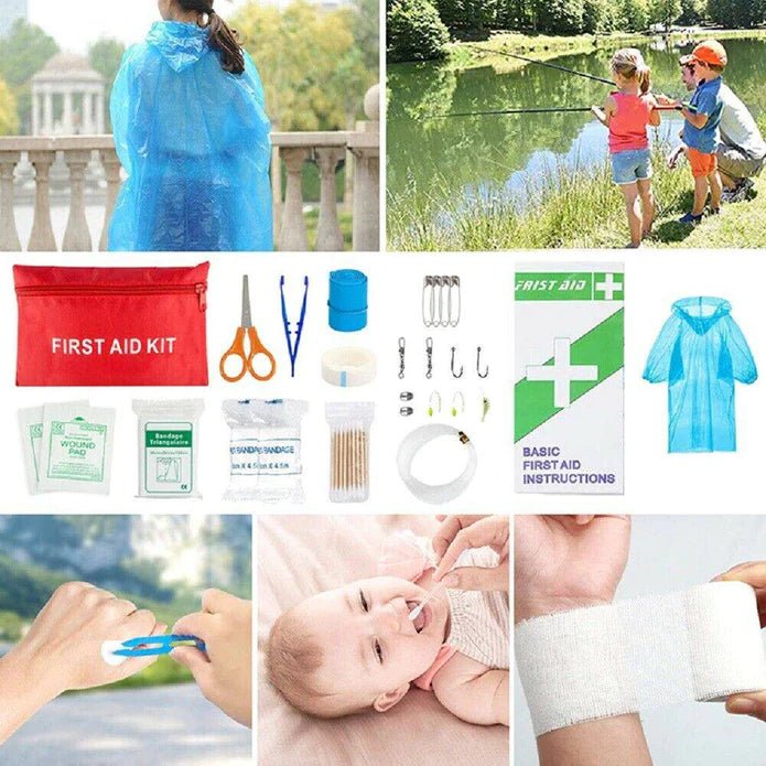 Emergency Survival Equipment Kit Sports Tactical Hiking Camping - Office Catch