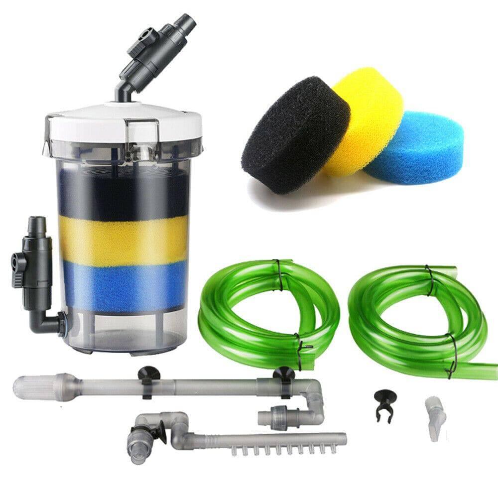 External Canister Filter For Aquarium Fish Tank Sponge Pond 400L/H - Office Catch