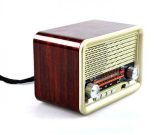 FM/AM/SW Retro Radio Bluetooth Speaker Rechargeable Support USB TF MP3 - Office Catch