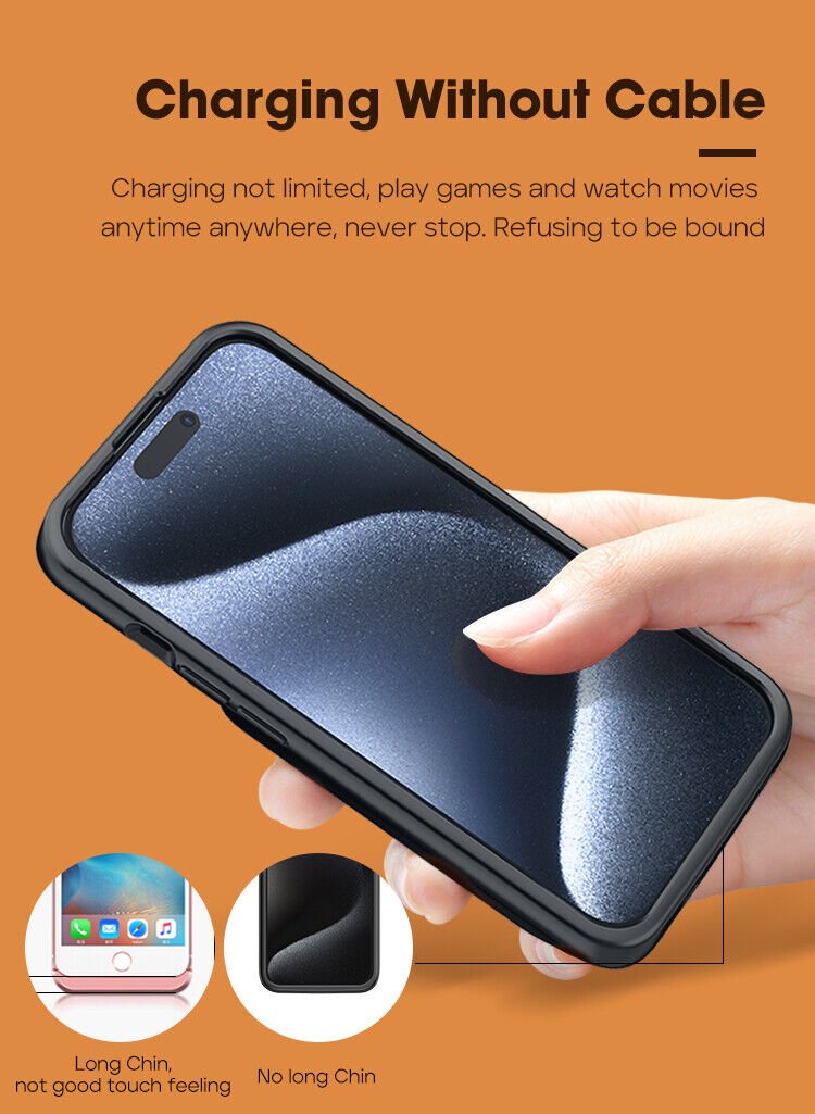 for iPhone 15 ProMax Power Bank 5000mAh Battery Charger Case Charging Cover - Office Catch