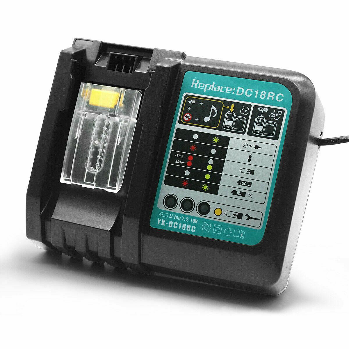 For Makita BL1830 BL1840 BL1850 DC18RC Rapid Fast Lithium-Ion Battery Charger AU - Office Catch