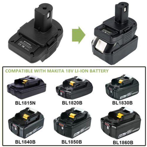 For Makita Convert to Ryobi 18V Li-ion Battery Adapter Connectors Cordless Tool - Office Catch