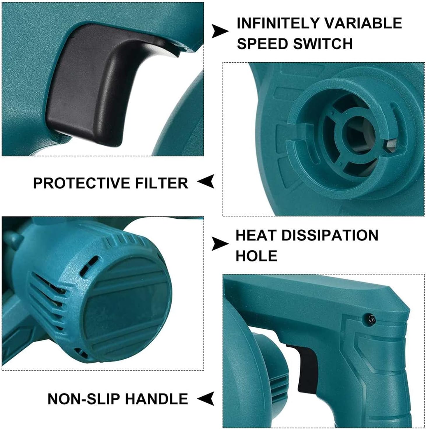 For makita Electric Cordless Blower 18V Battery Vacuum Air leaf Blowing AU - Office Catch