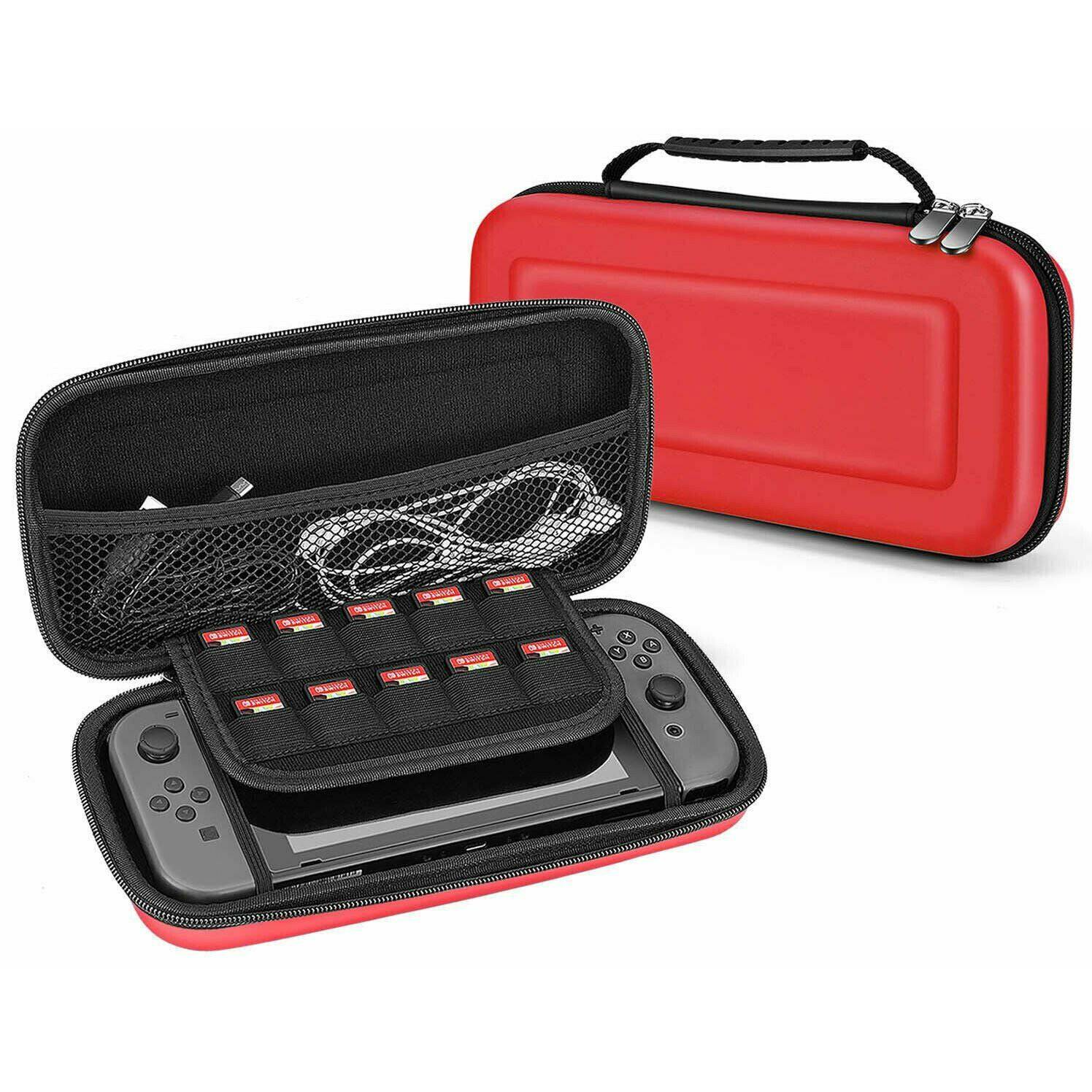 For Nintendo Switch Travel Carry Case EVA Bag+Cover+Screen Protector+Accessories - Office Catch