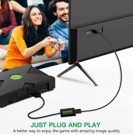 For Xbox to HDMI-Compatible Adapter Converter HD Link Cable for Xbox Original Game Console to TV 1080i 720p 480p 480i Cord Wire - Office Catch