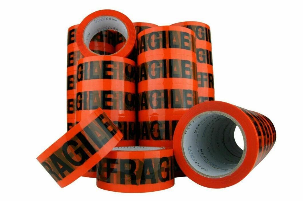 Fragile Packing Tape | 75M x 48mm | Strong Packaging Sticky Tapes - Office Catch